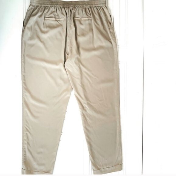 MELANIE LYNE TROUSER ELASTIC WAISTBAND PANT RELAX FIT STRAIGHT LEG WOMEN SIZE 10 - Picture 3 of 10